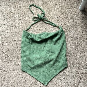 SHEIN green bandana top